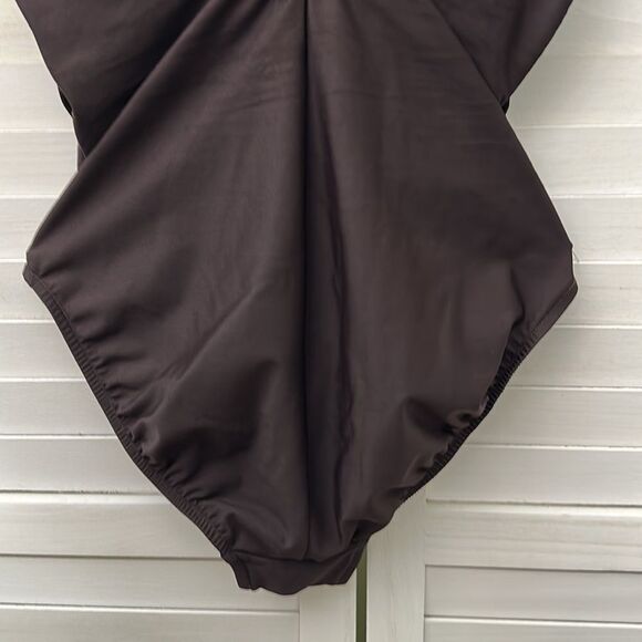 Trimshaper Swimsuit Size 10 One Piece Dark Muted Purple - Picture 7 of 14